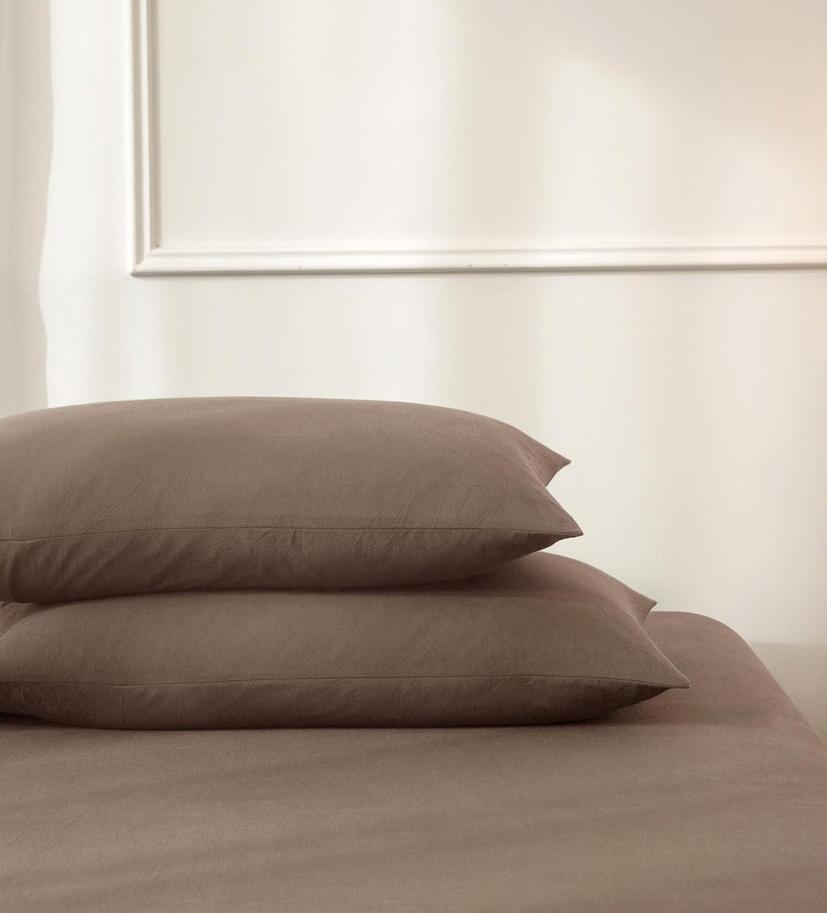 Washed Cotton Pillowcases Set of 4 Queen Size