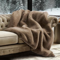 Tawny‑Mink Faux Fur Throw 60"×80"