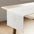 White Dandelion Table Runner 16"×96"