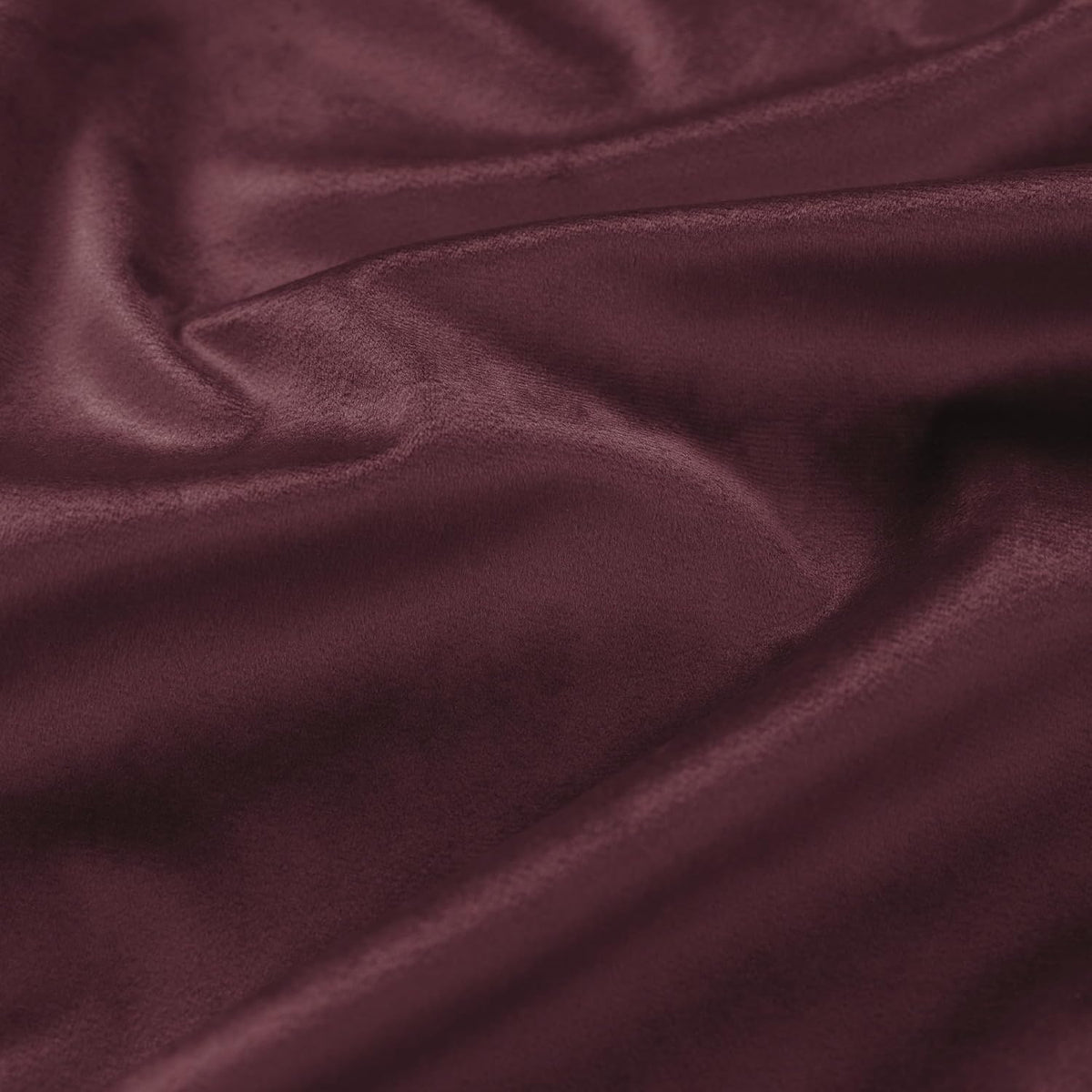 Burgundy Pleated Velvet Curtains 96" 2‑Panel Set