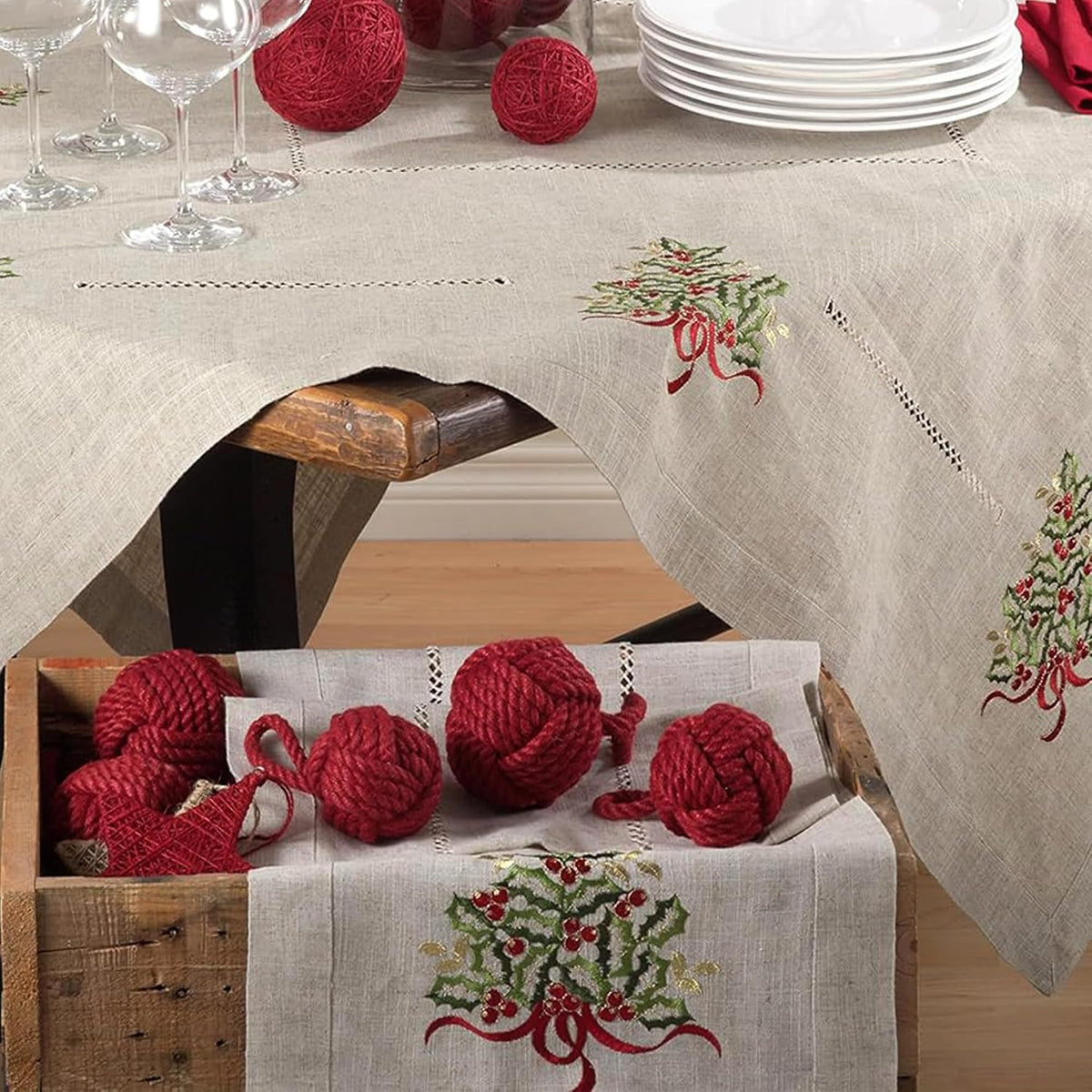 Christmas Tree Table Runner 16"×90"