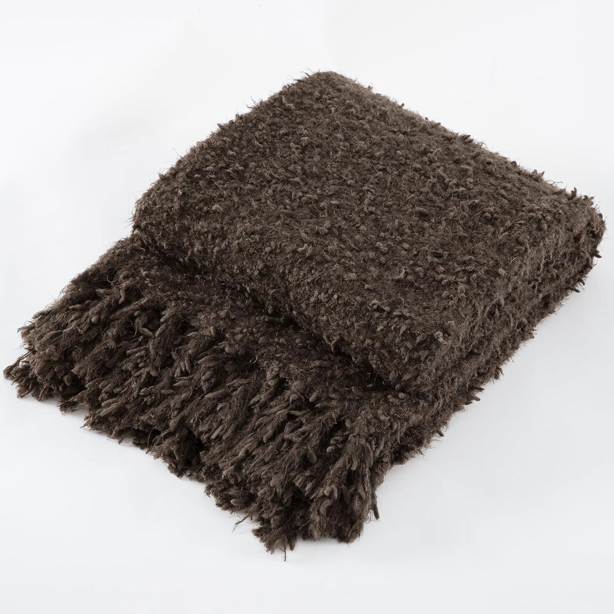 Soft Knit Tassel Throw Blanket 60"×80"