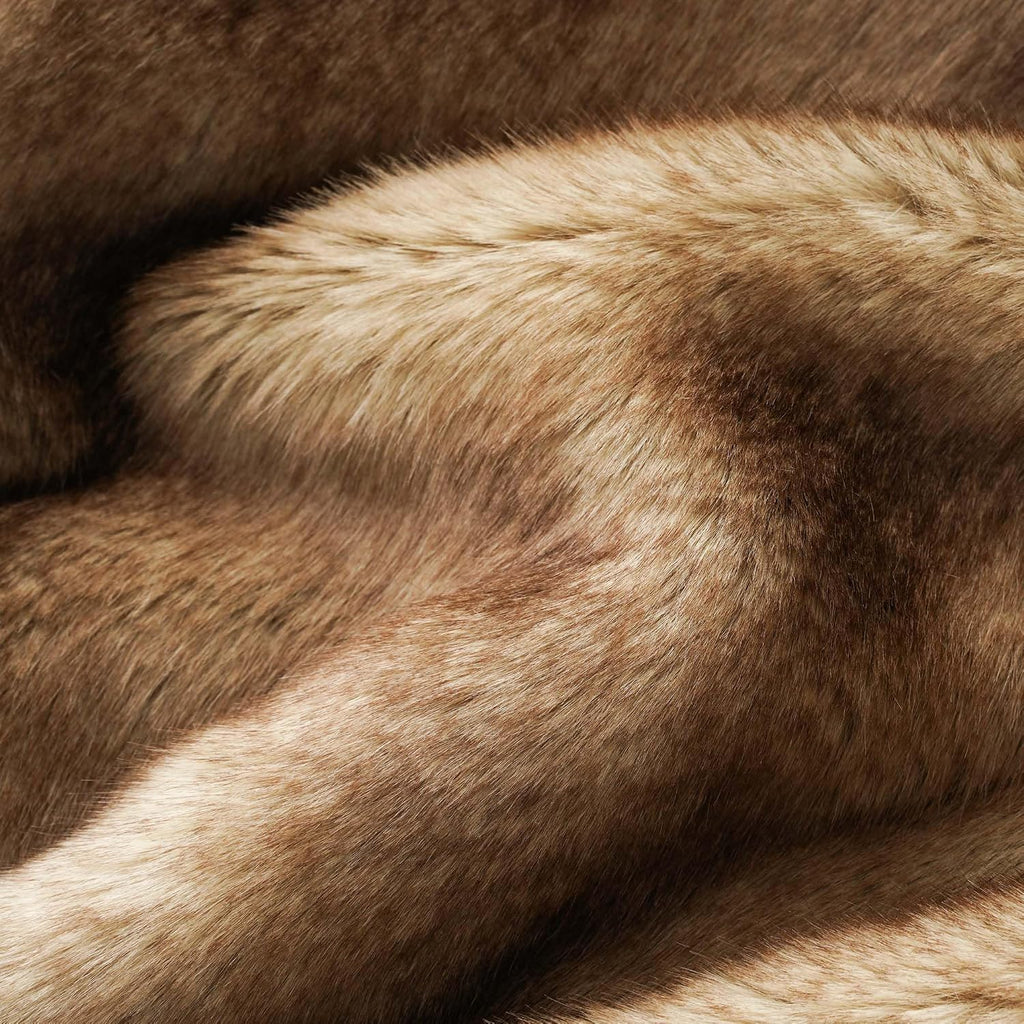 Ochre Faux Fur Throw 50"×60"