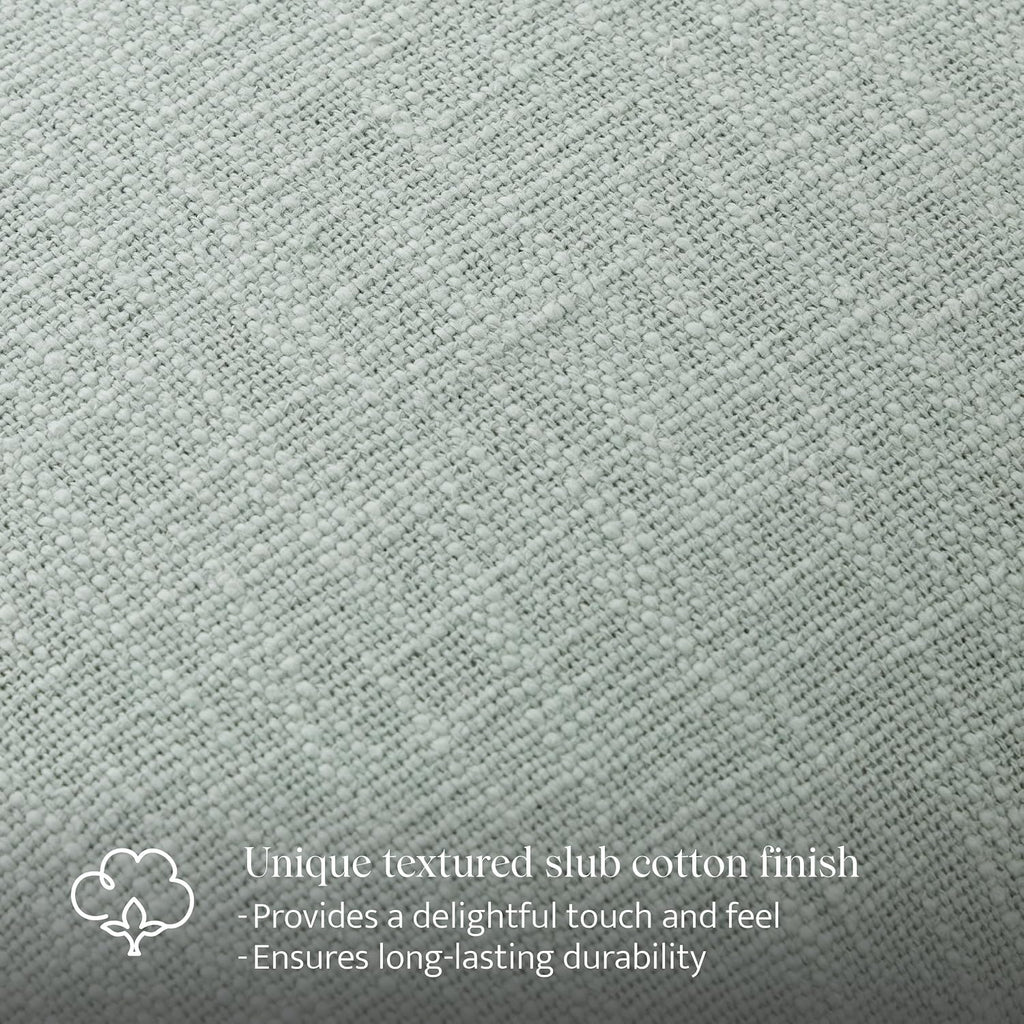 Green Forest Scalloped Cotton Pillow Covers